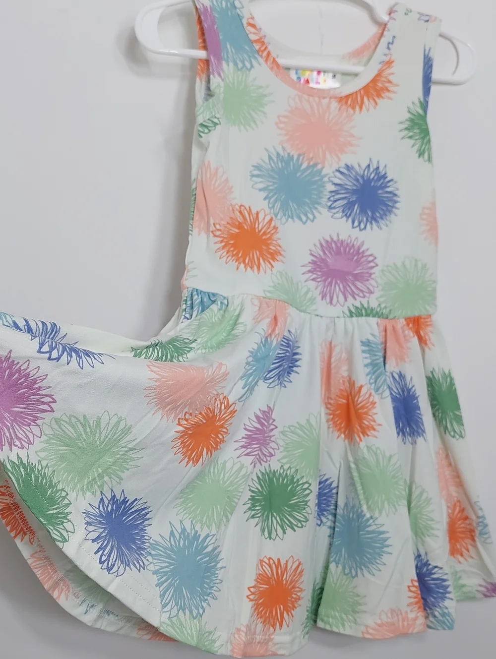 Dot Dot Smile Girls Dress Size 2T Doodle Bloom Tank Twirl Spin Multi Colorful